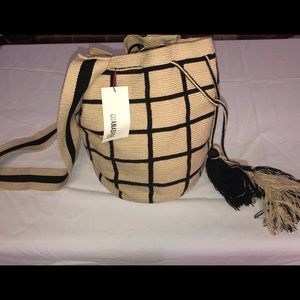 COPY - Guanabana wayuu large bag black/natur